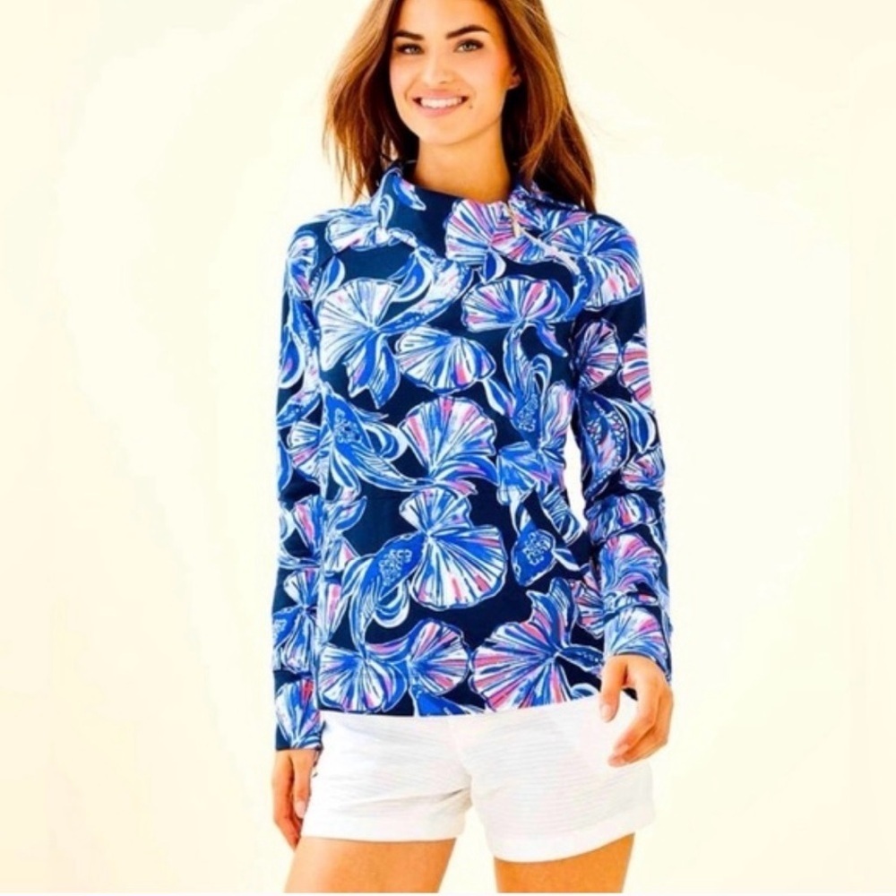 Lilly Pulitzer Women's UPF 50+ Popover In Reel Life - Picture 1 of 5